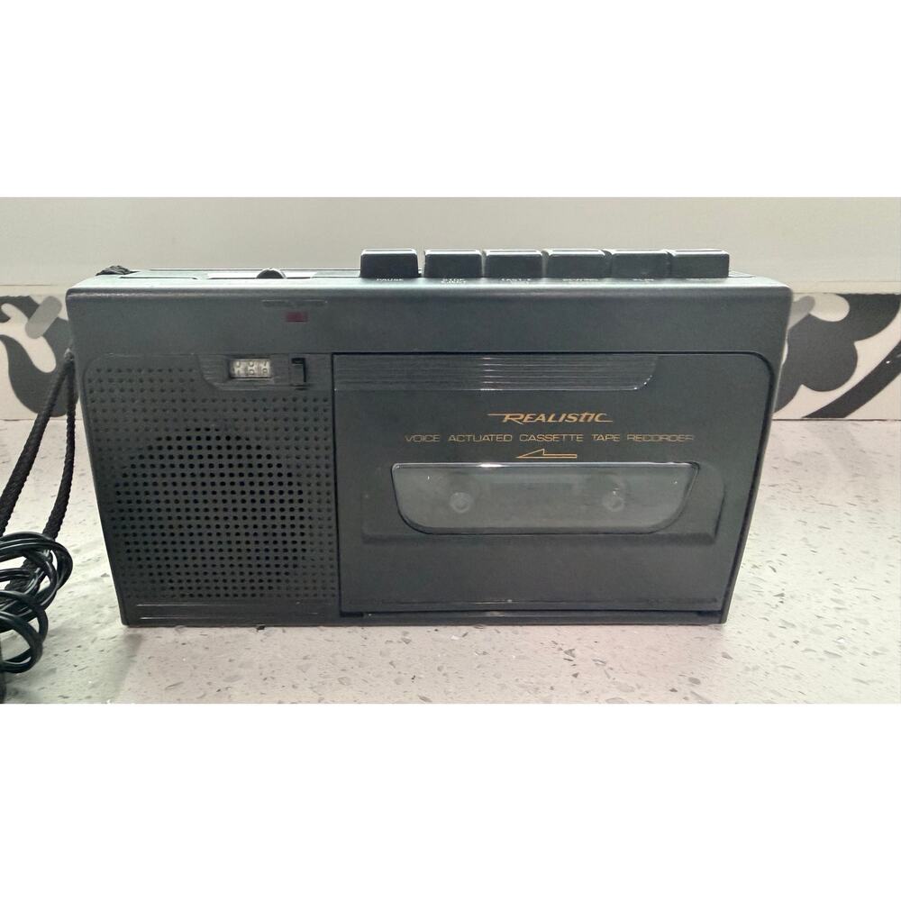 Vintage Realistic CTR-76 Cassette Recorder 14-1156 w/ AC Adapter and Manual - Picture 2 of 8